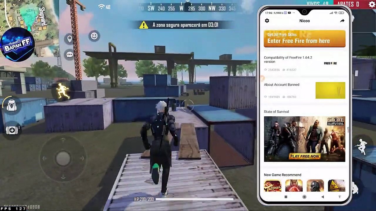 Nova Atualização Mod menu entrando ranqueada! Free fire hack grátis  Como Baixar e Instalar