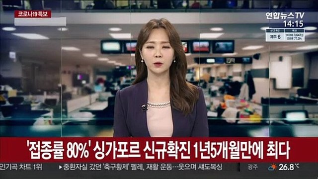 '접종률 80%' 싱가포르 신규확진 1년 5개월 만에 최다