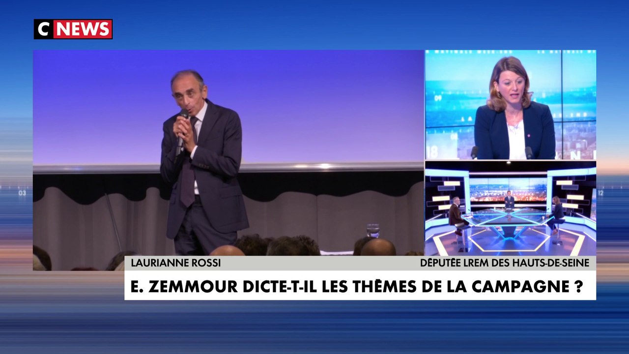 Laurianne Rossi : «Il faudrait qu’Eric Zemmour clarifie sa position : est-ce qu’il est en campagne, est-ce qu’il est candidat ?»