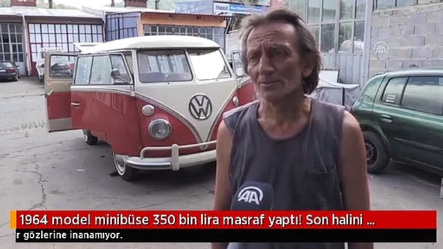 1964 model minibüse 350 bin lira masraf yaptı! Son halini görenler gözlerine inanamıyor