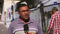 جدارية في غزة تجسد طريقة هروب أسرى سجن جلبوع