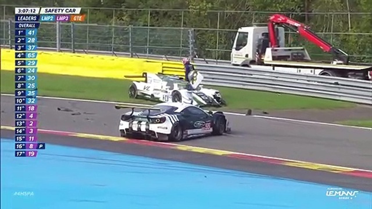 ELMS 4H Spa 2021 Race Horrible Rejoin Track Menchaca Cameron Collision