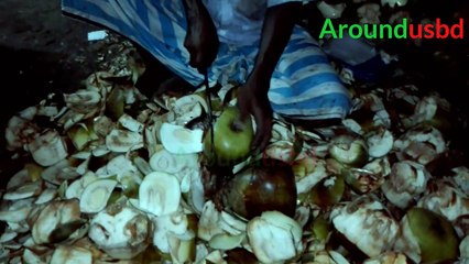 Bangladeshi Fruit Ninja Palm Fruit Cutting Skill | Vumika TV