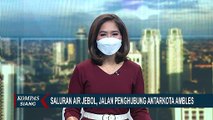 Jebol! Akses Jalan Raya Utama Kabupaten Klungkung Ambles