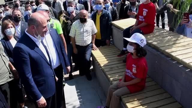 Soylu, Çocuk Trafik Eğitim Parkı'nı ziyaret etti