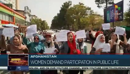 Afghan women protest for their rights