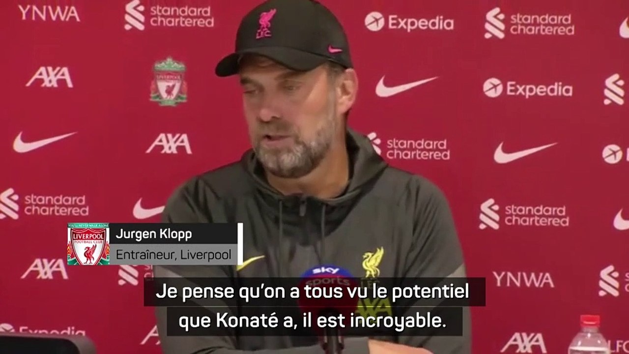 5e j. - Klopp : "On a tous vu le potentiel de Konaté"