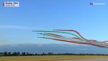 Tricolour Arrows put on spectacular air show to celebrate their 60th anniversary