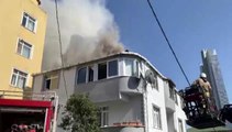 Son dakika haber! Ümraniye'de 2 katlı binada korkutan yangın