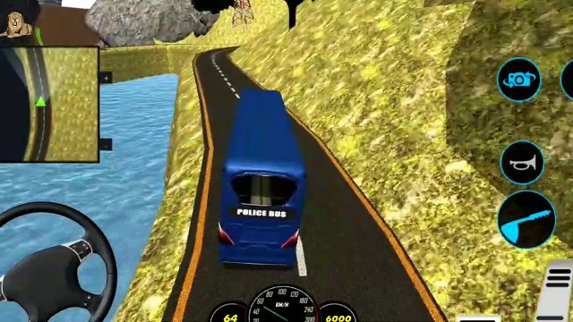 USA Police Bus Mountain Driving Challenge - Double Decker Bus Offroad Driving Android Gameplay 2021