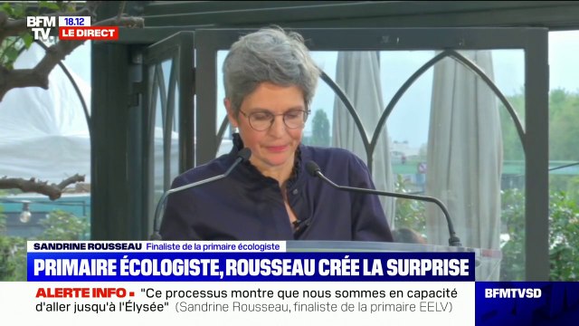 Sandrine Rousseau: Ce résultat est une surprise que pour les personnes qui n'ont pas saisies les évolutions de la société
