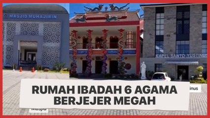 Viral Video Rumah Ibadah 6 Agama Berjejer Megah, Publik: Indahnya Indonesia
