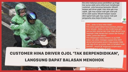 Customer Hina Driver Ojol 'Tak Berpendidikan', Langsung Dapat Balasan Menohok