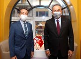 Son dakika haberleri | Dışişleri Bakanı Çavuşoğlu, KKTC Dışişleri Bakanı Ertuğruloğlu ile bir araya geldi