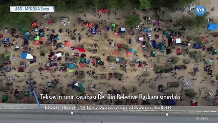 Meksika Sınırındaki Köprünün Altında Zorlu Koşullar