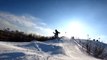 Kid Performs Cool Tricks While Snowboarding
