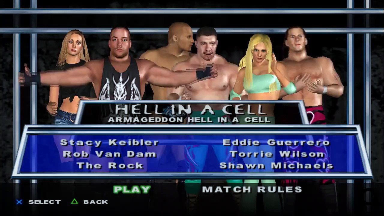 HCTP Stacy Keibler  vs RVD vs The Rock vs Eddie Guerrero vs Torrie Wilson vs Shawn Michaels