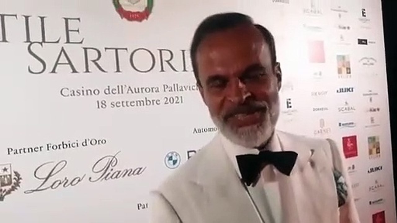 Galà  Accademia Nazionale Sartori di Roma Lorenzo Cifonelli intervistato da Marilena Alescio