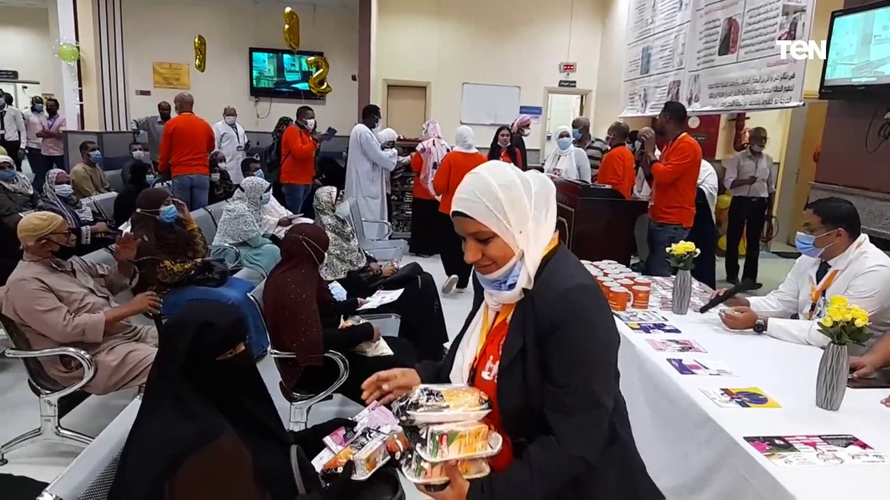اليوم العالمي لسلامة المريض ..مركز أورام أسوان يقدم توعية ويوزع هدايا فى اليوم العالمي لسلامة المريض