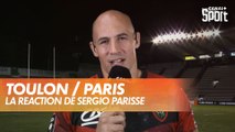 La réaction de Sergio Parisse après Toulon / Paris