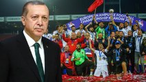 Cumhurbaşkanı Erdoğan, Avrupa şampiyonu olan Ampute Futbol Milli Takımı'nı kutladı