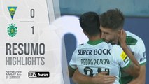 Highlights: Estoril Praia 0-1 Sporting (Liga 21/22 #6)