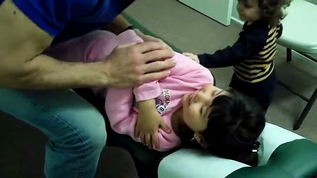 Dr. Jason Worrall-Chiropractic Adjustment On 4 Year Old in Car Accident, With Ear Infection