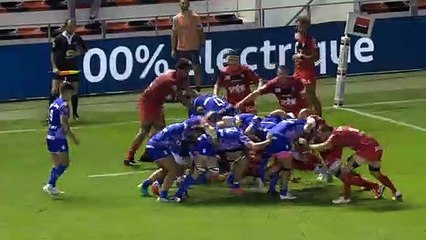 TOP 14 - Essai de Loïc GODENER (SFP) - RC Toulon - Stade Français - J03 - Saison 2021/2022