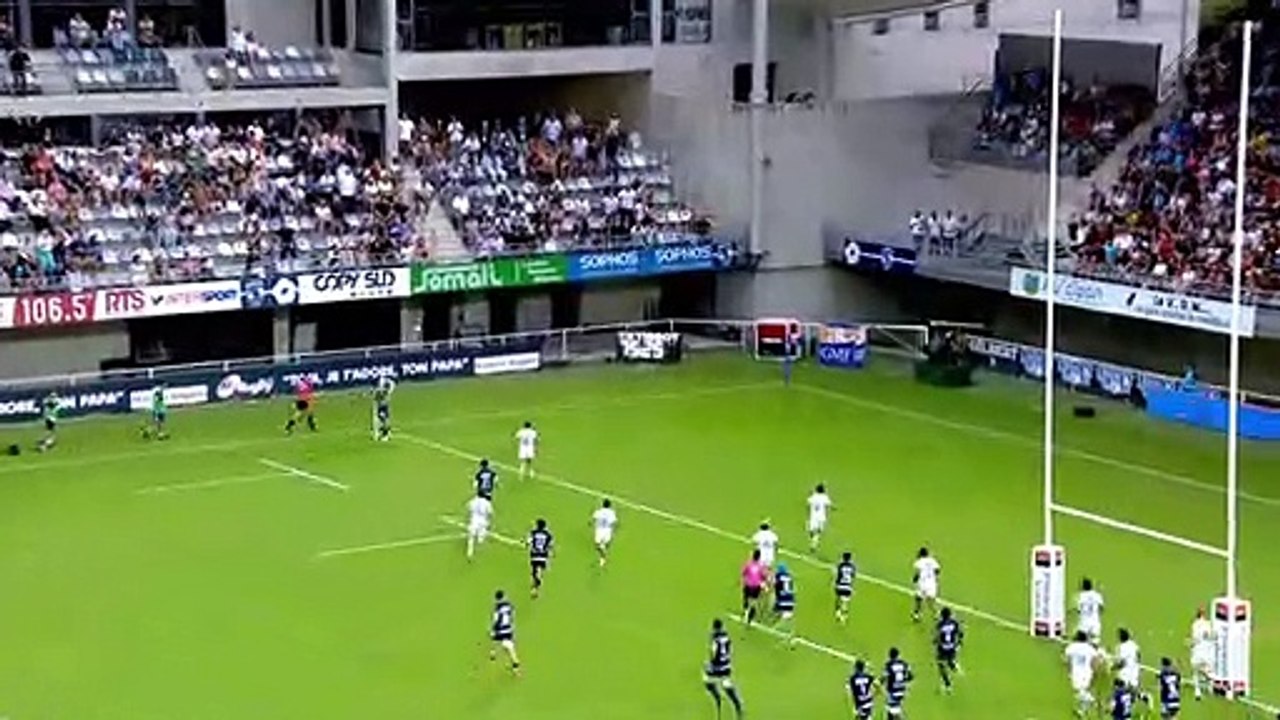 TOP 14 - Essai de Vincent RATTEZ (MHR) - Montpellier Hérault Rugby - Stade Toulousain - J03 - Saison 2021/2022