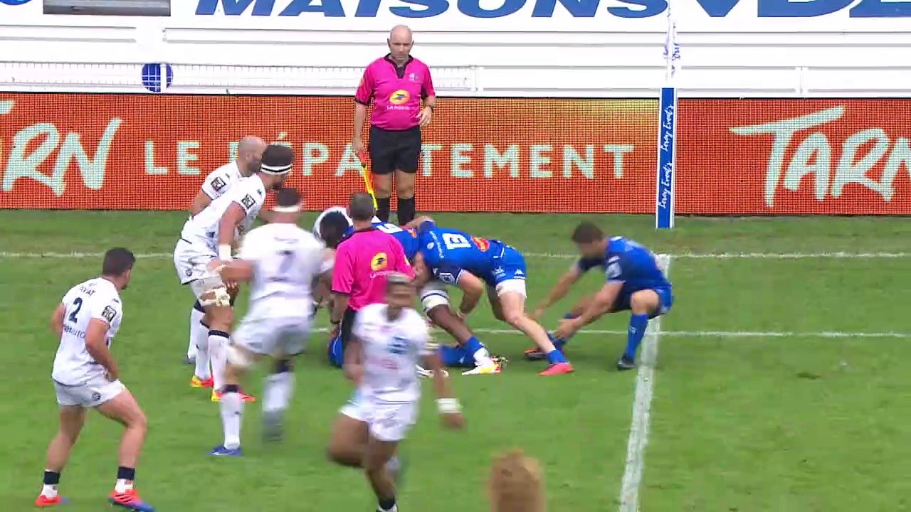 TOP 14 - Essai de Gaëtan BARLOT (CO) - Castres Olympique - Union Bordeaux-Bègles - J03 - Saison 2021/2022