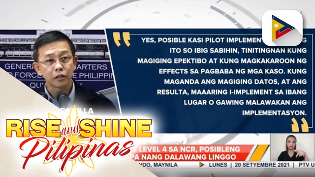COVID-19 alert level 4 sa NCR, posibleng ma-extend pa nang dalawang linggo
