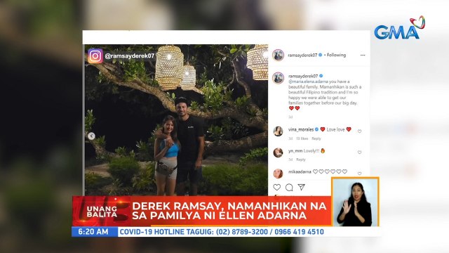 Derek Ramsay, namanhikan na sa pamilya ni Ellen Adarna | UB