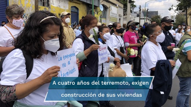 Damnificados del 19-S marchan para exigir construcción de sus viviendas
