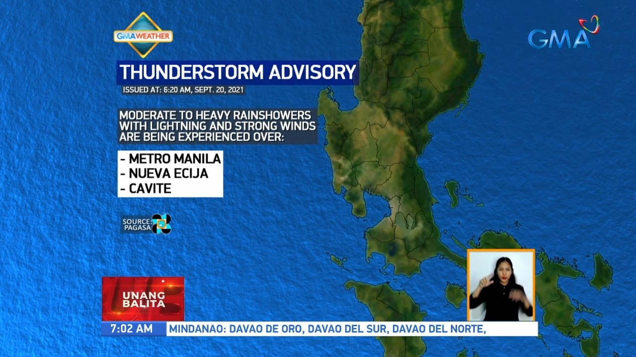 Thunderstorm advisory | UB