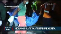 Seorang Pria Tertabrak Kereta, Saksi Sebut Korban Terlihat Sengaja Jalan ke Tengah Rel