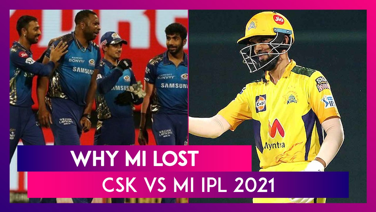 Chennai vs Mumbai IPL 2021: 3 Reasons Why Mumbai Lost