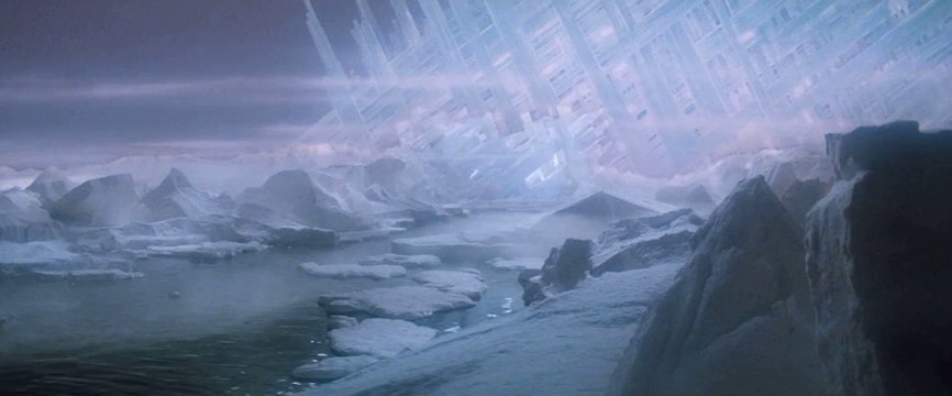 Huge Crystalline Building similar-to The Regular-Kryptonian-Crystalline Architecture on The Planet Krypton • The Jor-El A.I. from Superman The Movie via Its' Extended Cut