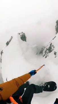 Skiing In Snow On Mountains | Chilling Video | #shorts