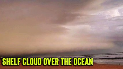 'Soothing timelapse of a shelf cloud appearing over Ormond Beach'
