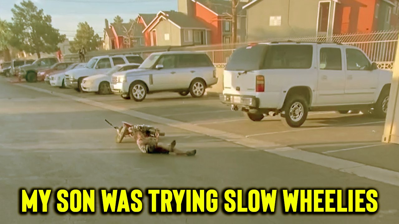 'Boy faces tough luck while learning to wheelie '