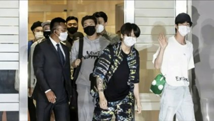 BTS ARRIVES IN JFK AIRPORT