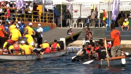 Kartal'da Dragon Bot Yarışları'nda kıyasıya rekabet