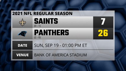 Saints @ Panthers Game Recap for SUN, SEP 19 - 01:00 PM ET