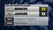 Broncos @ Jaguars Game Recap for SUN, SEP 19 - 01:00 PM ET