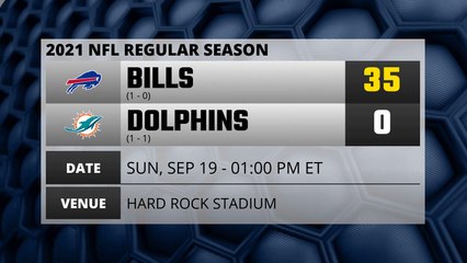 Bills @ Dolphins Game Recap for SUN, SEP 19 - 01:00 PM ET