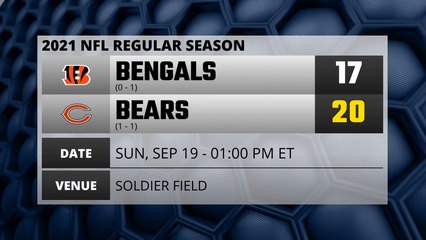 Bengals @ Bears Game Recap for SUN, SEP 19 - 01:00 PM ET