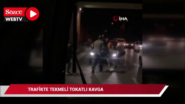 Pendik’te trafikte tekmeli tokatlı kavga
