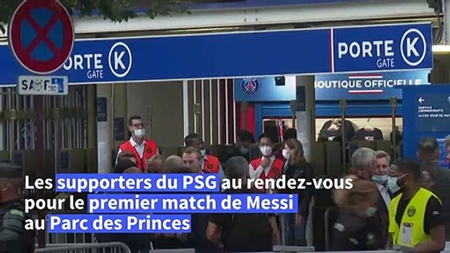 Football: Premier match de Messi à Paris, les supporters au rendez-vous