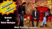 Krushna as salman insulting KRK & Sudesh as Rahul Mahajan | Best insult if KRK | Comedy Nights Bachao |