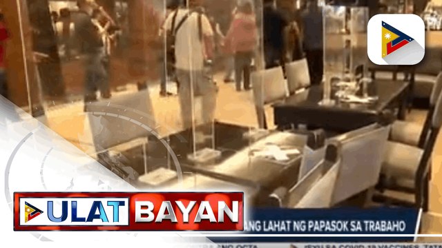 DTI, iginiit na dapat bakunado ang lahat ng papasok sa trabaho; Mga gym at spa, target buksan
